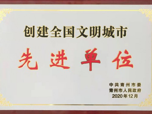 创建全国文明城市 先 进 单位