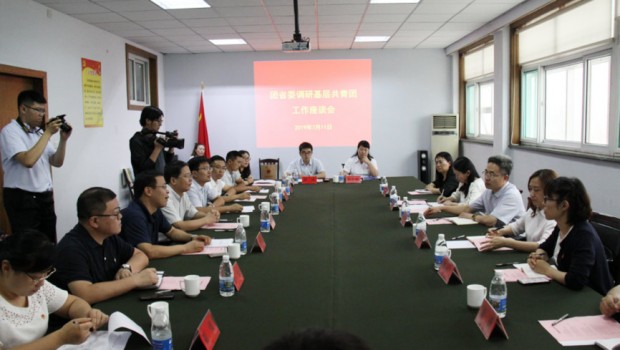团省委副书记刘少华率团到集团考察指导共青团建设工作